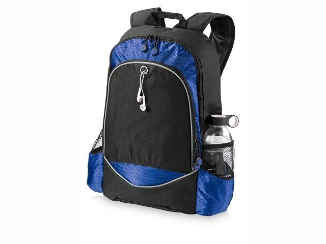 Рюкзак "Benton" для ноутбука 15", черный/ярко-синий