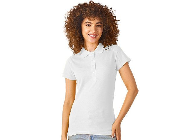 Рубашка поло "First 2.0" женская, белый