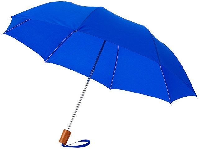 Зонт Oho двухсекционный 20", ярко-синий