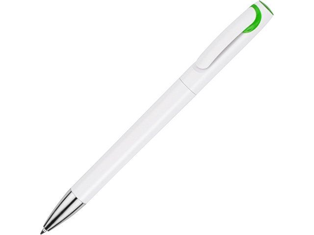 Ручка шариковая "Локи", белый/зеленое яблоко