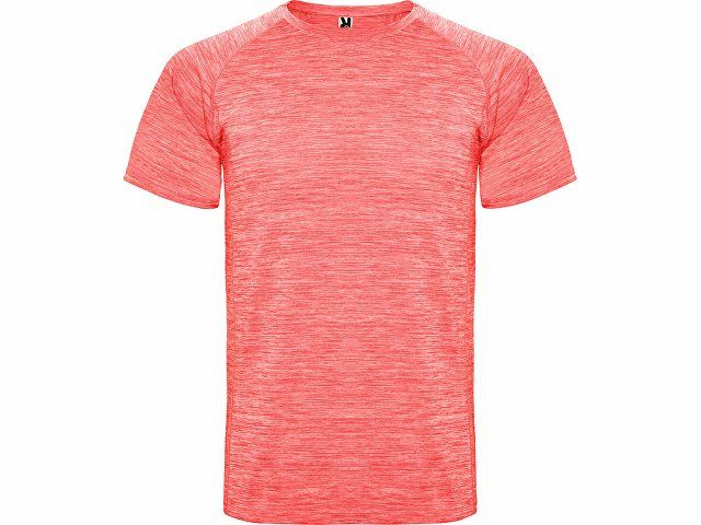 Спортивная футболка "Austin" детская, меланжевый неоновый коралловый