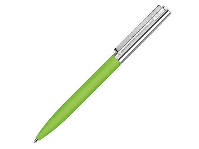 Ручка металлическая шариковая «Bright GUM» soft-touch с зеркальной гравировкой, зеленое яблоко