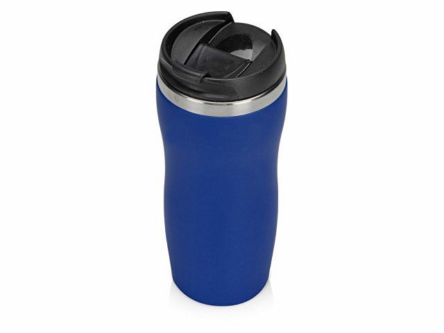 Термокружка "Double wall mug C1", soft touch, 350 мл, синий