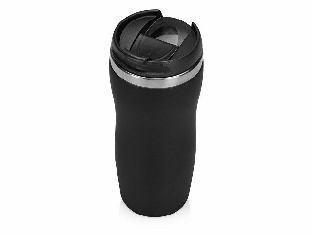 Термокружка "Double wall mug C1", soft touch, 350 мл, черный