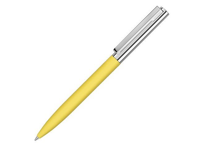 Ручка металлическая шариковая «Bright GUM» soft-touch с зеркальной гравировкой, желтый