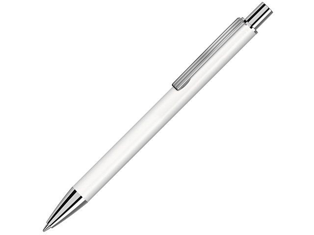 Металлическая автоматическая шариковая ручка "Groove", белый