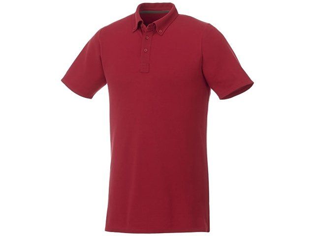 Мужская футболка поло Atkinson с коротким рукавом и пуговицами, красный