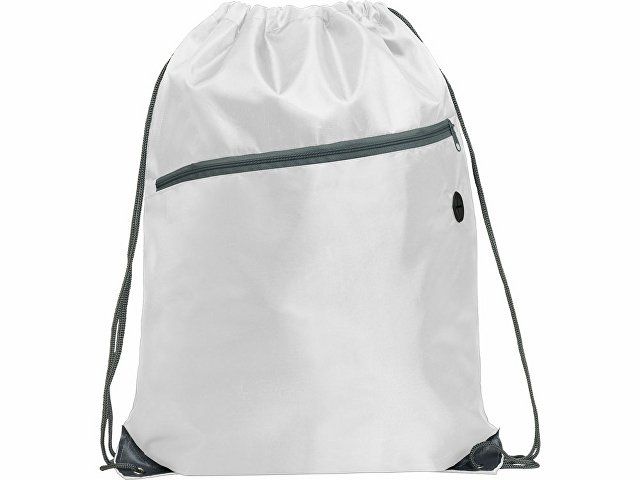 Рюкзак-мешок NINFA с карманом на молнии, белый