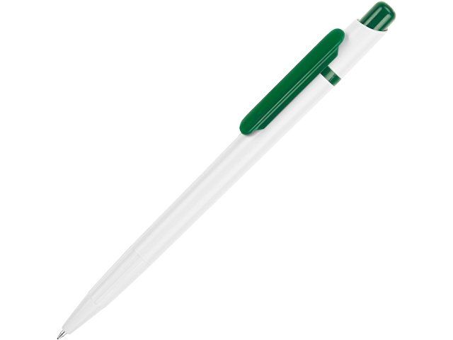 Ручка шариковая "Этюд", белый/зеленый