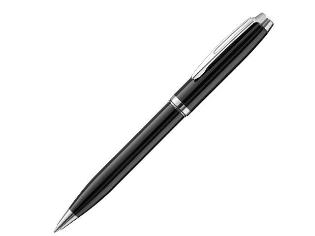 Металлическая шариковая ручка «LADY» с зеркальной гравировкой, черный