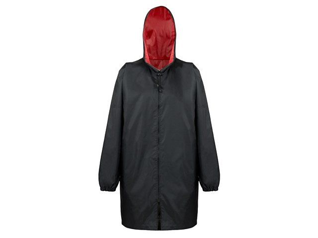 Дождевик «Bi-color» унисекс, красный/черный