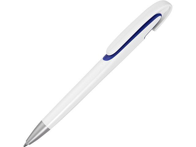Ручка шариковая "Rio", черные чернила, белый/ярко-синий