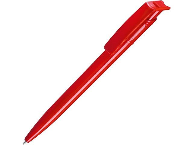 Ручка шариковая пластиковая "RECYCLED PET PEN", синий, 1 мм, красный