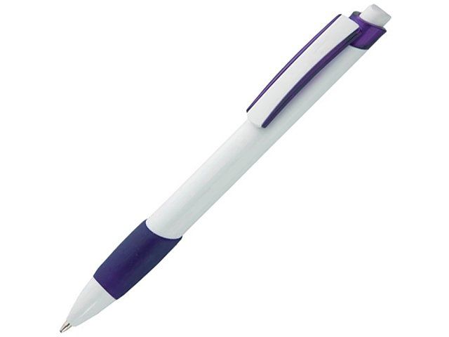 Ручка шариковая "Соната", белый/фиолетовый