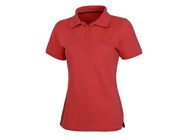 Calgary женская футболка-поло с коротким рукавом, красный