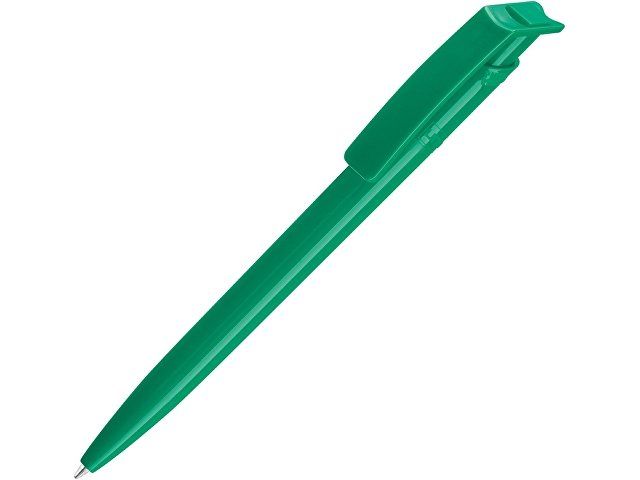 Ручка шариковая пластиковая "RECYCLED PET PEN", синий, 1 мм, зеленый