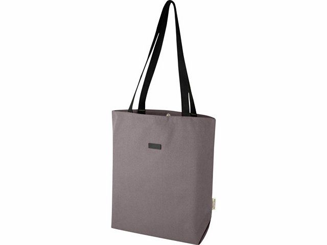 Универсальная эко-сумка Joey из холста, объемом 14 л, серый