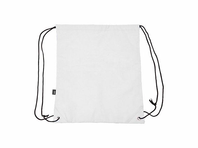 Рюкзак-мешок LARUS из мягкого материала RPET, белый