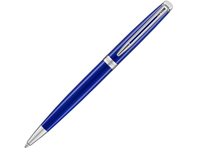 Ручка шариковая Waterman «Hemisphere Bright Blue CT M», синий/серебристый