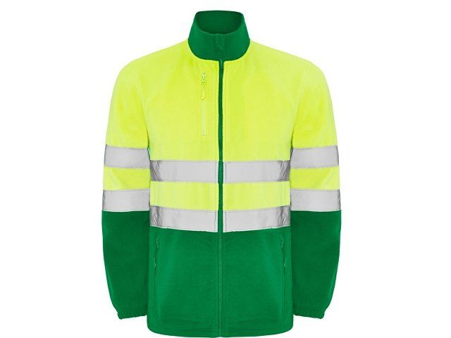 Флисовая куртка "Altair", садовый зеленый/неоновый желтый