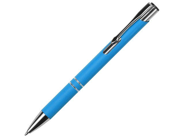 Ручка металлическая шариковая "Legend Gum" софт-тач, голубой