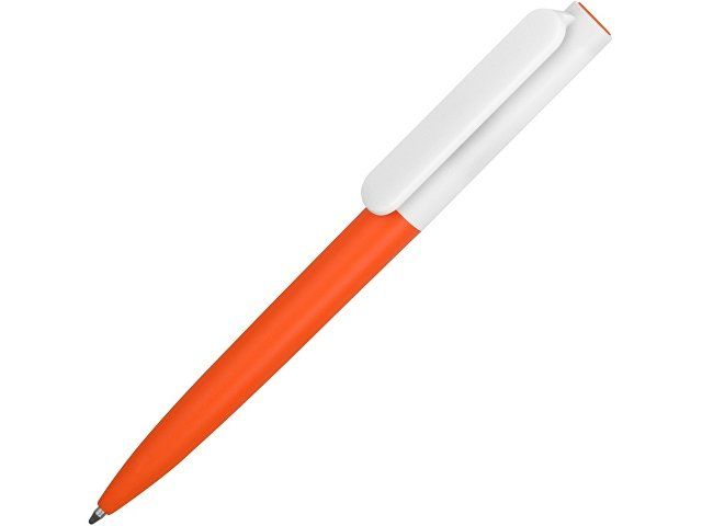 Ручка пластиковая шариковая «Umbo BiColor», оранжевый/белый