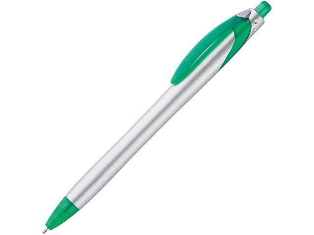 Ручка шариковая "Каприз Сильвер", серебристый/зеленый