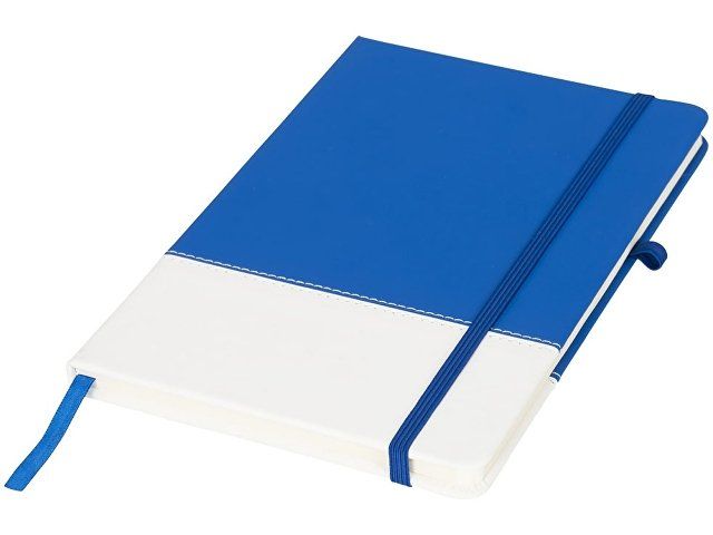 Блокнот А5 двухцветный, синий/белый