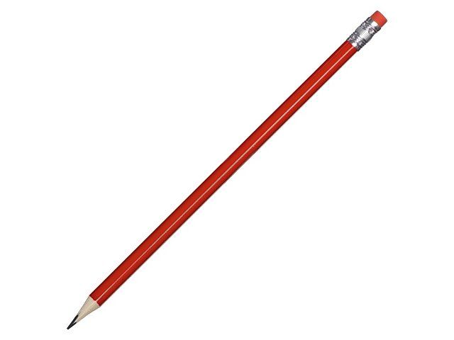 Трехгранный карандаш "Графит 3D", красный