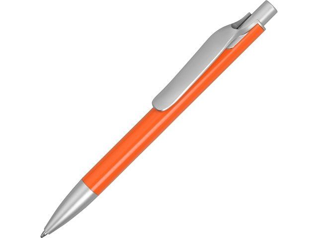 Ручка металлическая шариковая «Large», оранжевый/серебристый