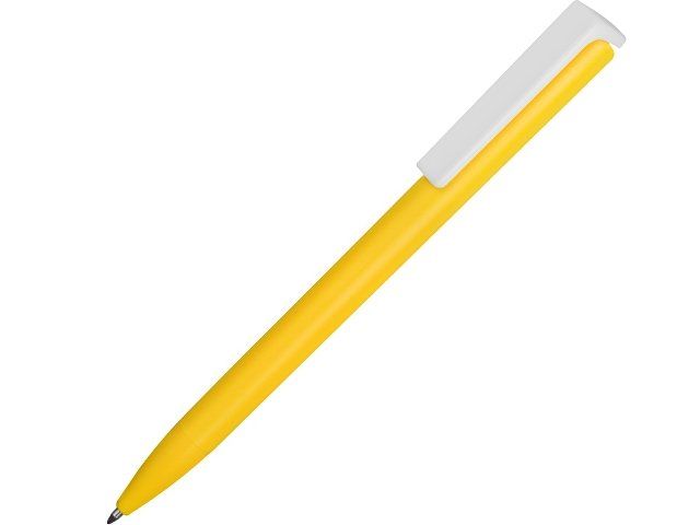 Ручка пластиковая шариковая «Fillip», желтый/белый