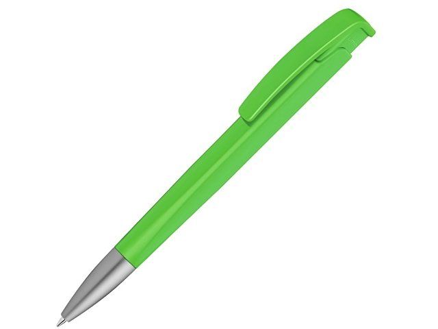 Шариковая ручка с геометричным корпусом из пластика "Lineo SI", салатовый
