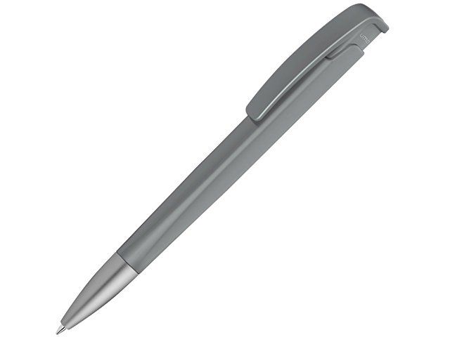 Шариковая ручка с геометричным корпусом из пластика "Lineo SI", серый