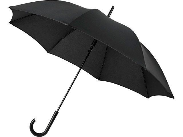 Ветрозащитный автоматический цветной зонт Kaia 23", черный