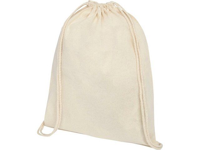 Рюкзак со шнурком Tenes из хлопка плотностью 140 г/м2, natural