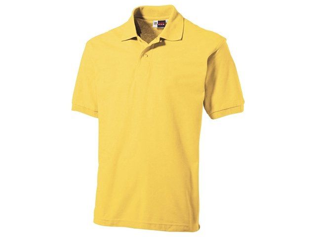 Рубашка поло "Boston" мужская, светло-желтый