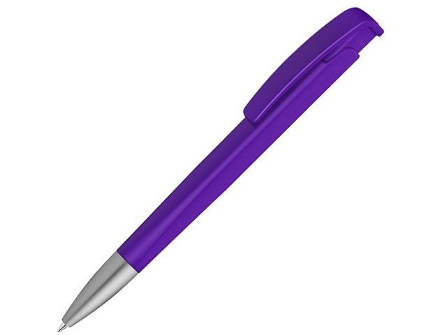 Шариковая ручка с геометричным корпусом из пластика "Lineo SI", фиолетовый