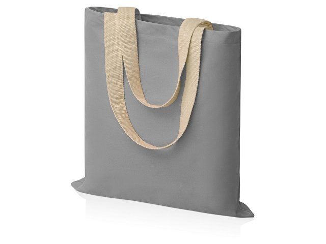 Купить Сумка для шопинга Steady из хлопка с парусиновыми ручками, 260 г/м2, серый Сумка для шопинга Steady из хлопка с парусиновыми ручками, 260 г/м2, серый