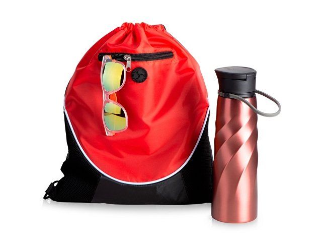 Купить Подарочный набор с солнцезащитными очками и бутыкой для воды" Summerheat", красный Подарочный набор с солнцезащитными очками и бутыкой для воды" Summerheat", красный