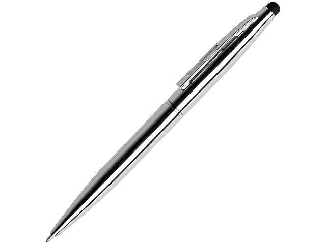 Ручка шариковая металлическая поворотная "Glory" со стилусом, серебристый