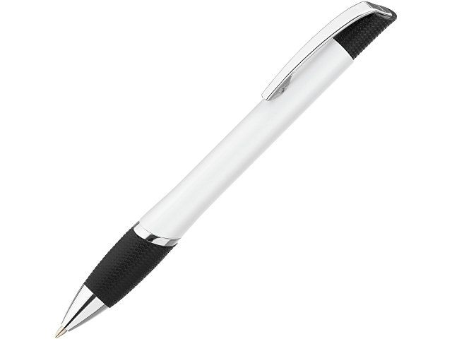 Ручка шариковая металлическая "OPERA", синий, 1мм, белый