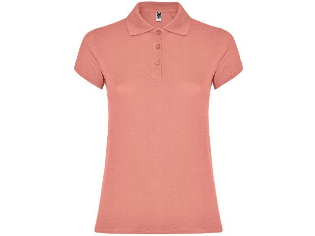 Рубашка-поло "Star" женская, оранжевая глина