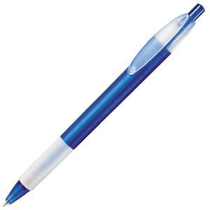 X-1 FROST GRIP, ручка шариковая, фростированный синий/белый, пластик