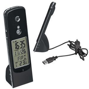Интернет-телефон с камерой,часами, будильником и термометром; 17х5х4 см; пластик