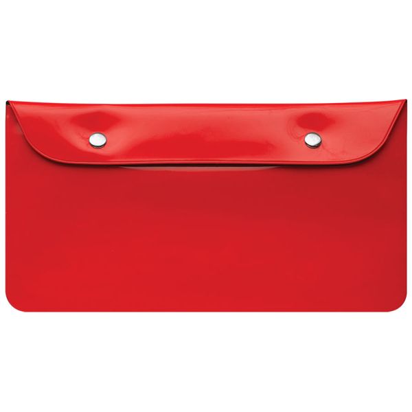 Бумажник дорожный  "HAPPY TRAVEL", красный, 23.5*12.5 см, ПВХ, шелкография
