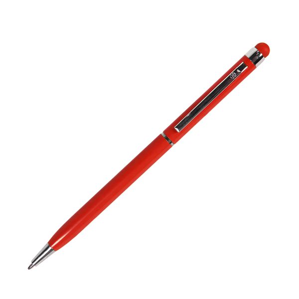 TOUCHWRITER, ручка шариковая со стилусом для сенсорных экранов, красный/хром, металл  