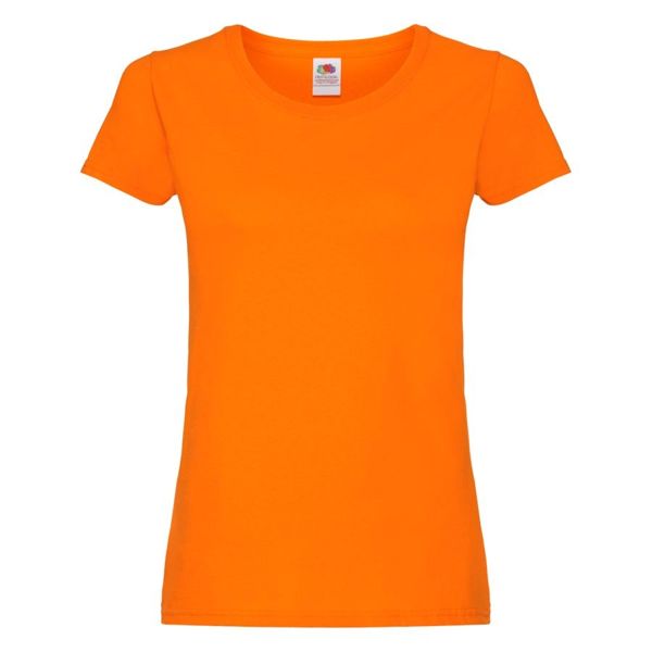 Футболка женская "Original T", оранжевый_L, 100% х/б, 145 г/м2
