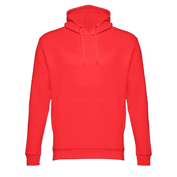 Толстовка мужская с капюшоном PHOENIX, красный, 2XL, 50% хлопок, 50% полиэстер, плотность 320 г/м2