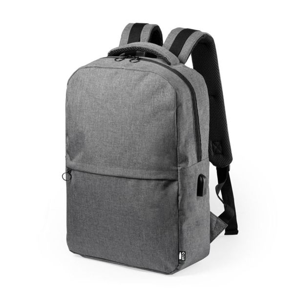 Рюкзак KONOR, серый, 41x29x13 см, 100% полиэстер RPET, 600D