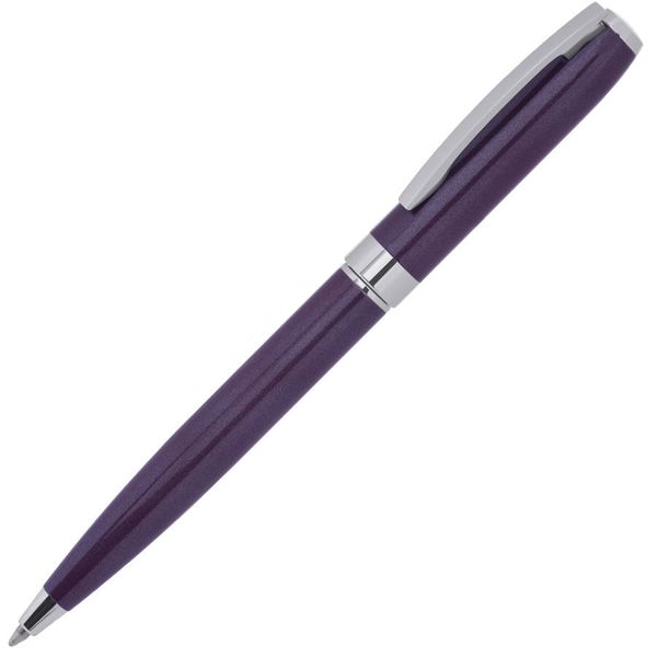 ROYALTY, ручка шариковая, фиолетовый/серебро, металл, лаковое покрытие